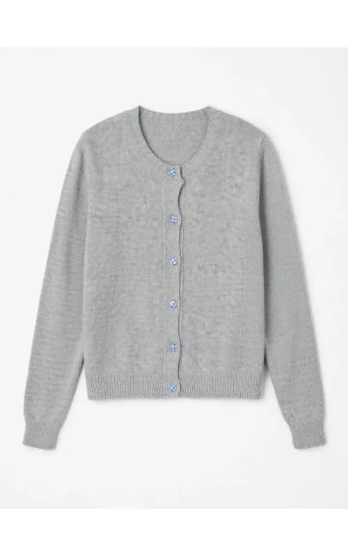 Chaqueta Gris Botones Vichy