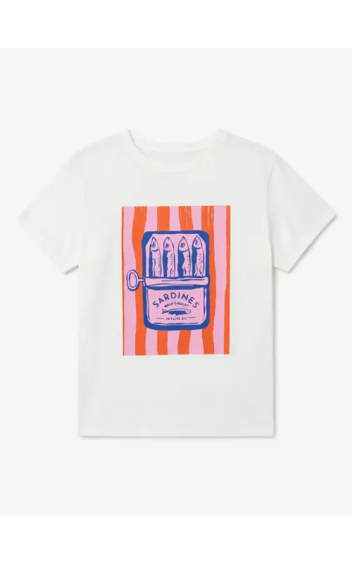 Camiseta Sardinas Naranja