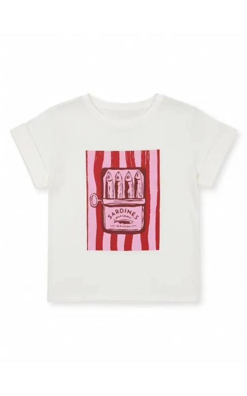 Camiseta Sardinas Rosa