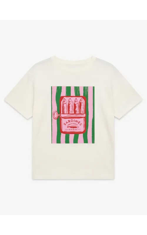 Camiseta Sardinas Verde