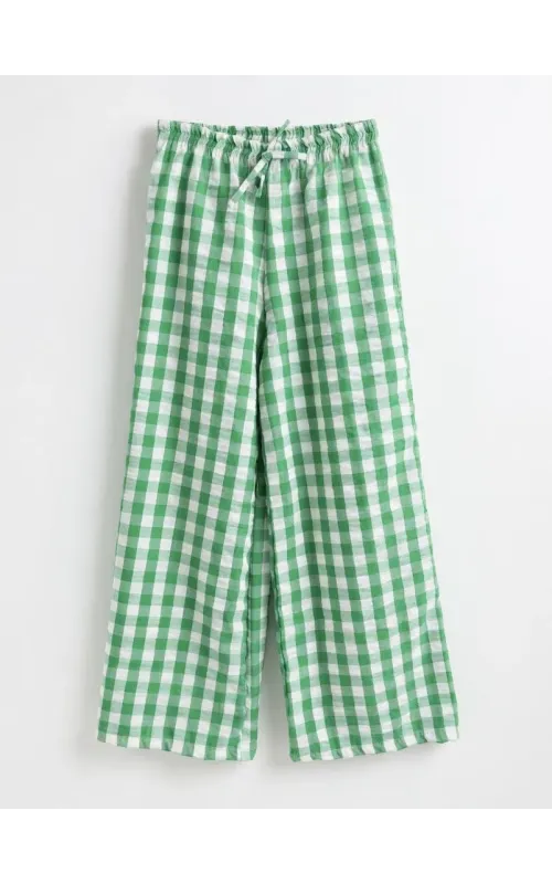 Pantalón Cuadro Verde
