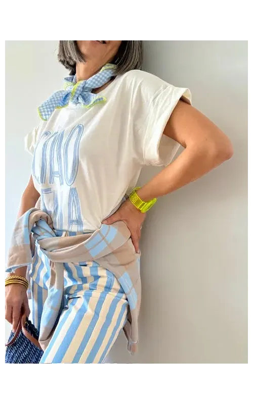 Camiseta Ciao Bella Celeste