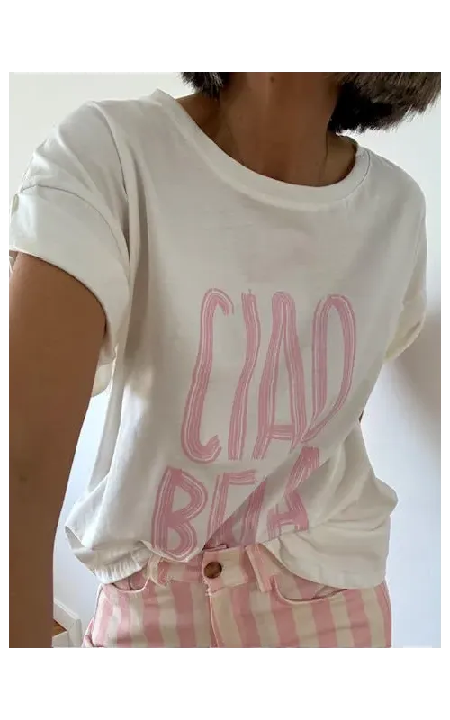 Camiseta Ciao Bella Rosa