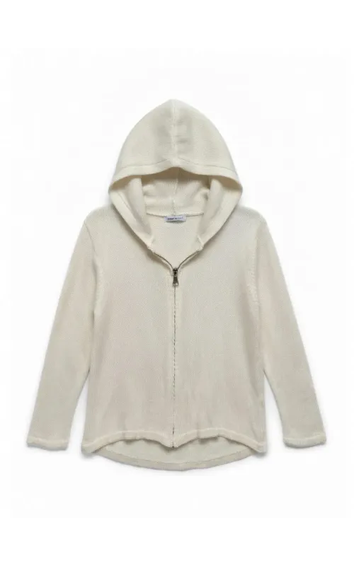 Chaqueta Capucha Crudo