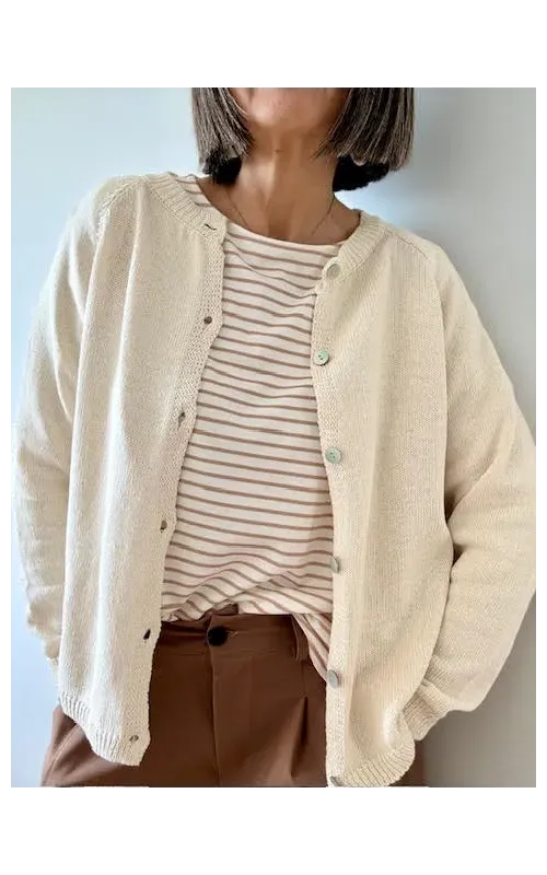 Camiseta Raya Camel Manga Larga