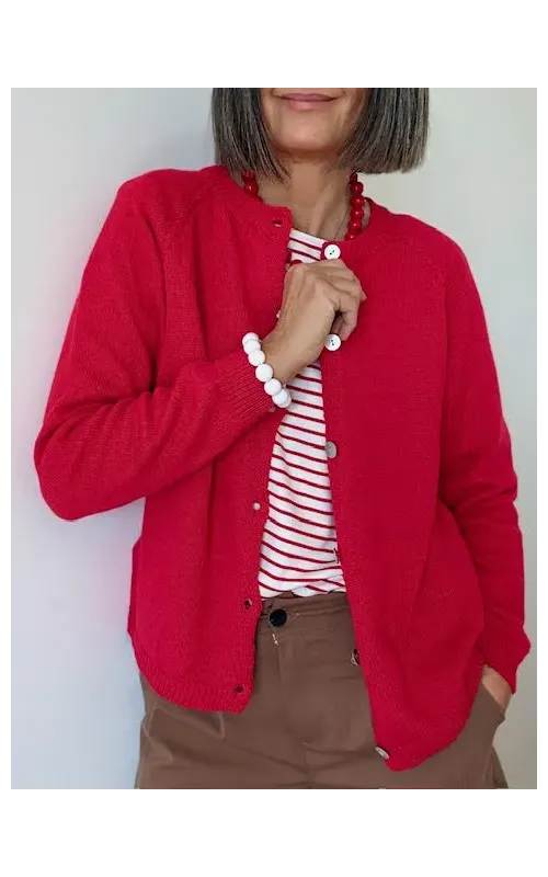 Camiseta Raya Roja Manga Larga