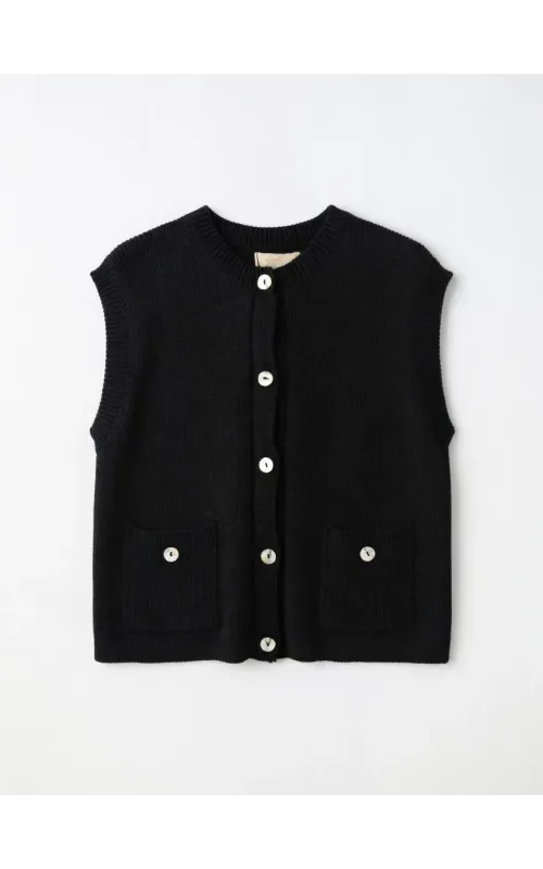 Chaleco Alejandra Negro