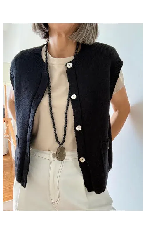 Chaleco Alejandra Negro