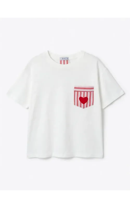 Camiseta Bolsillo Raya Cor