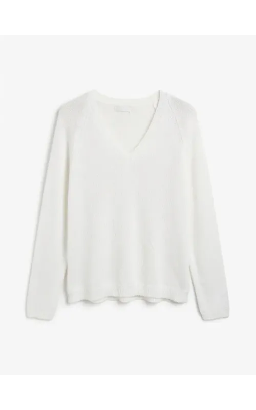 Jersey Punto Verano Escote Blanco