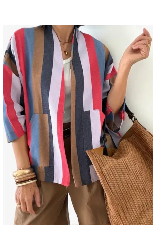 Kimono Rayas Multicolor 001