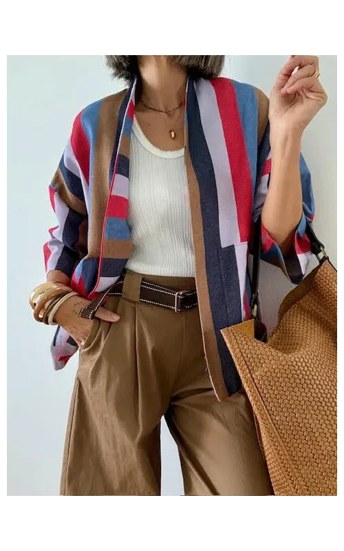 Kimono Rayas Multicolor 001