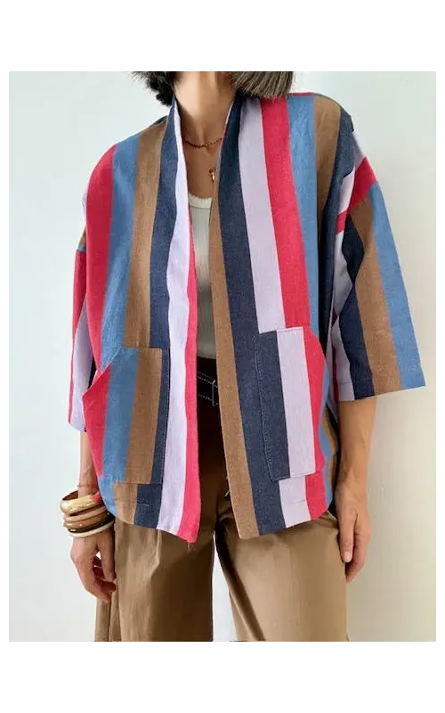 Kimono Rayas Multicolor 001
