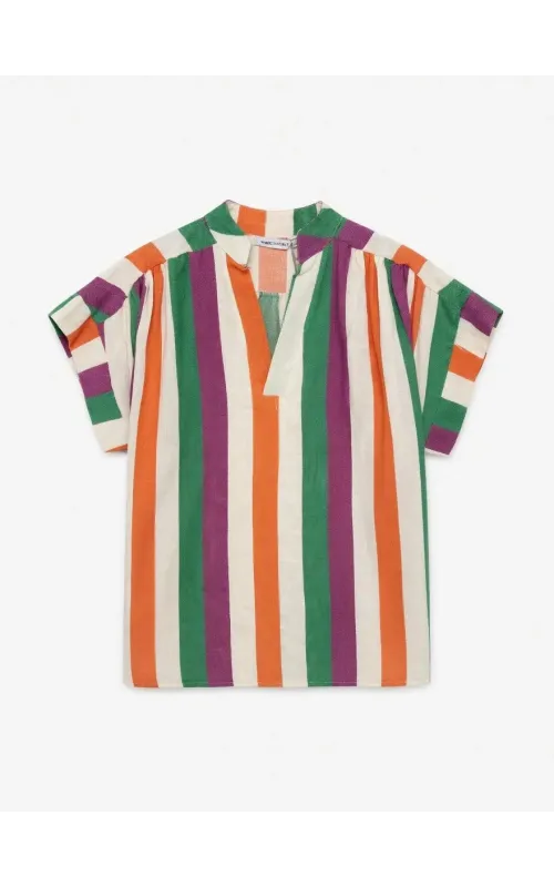 Blusa Rayas Multicolor 002 con Cuello