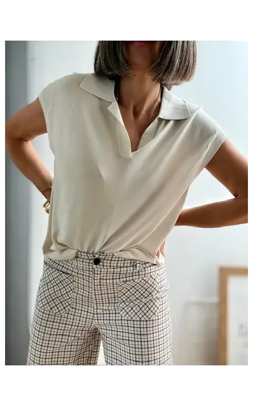 Polo Graciela Beige