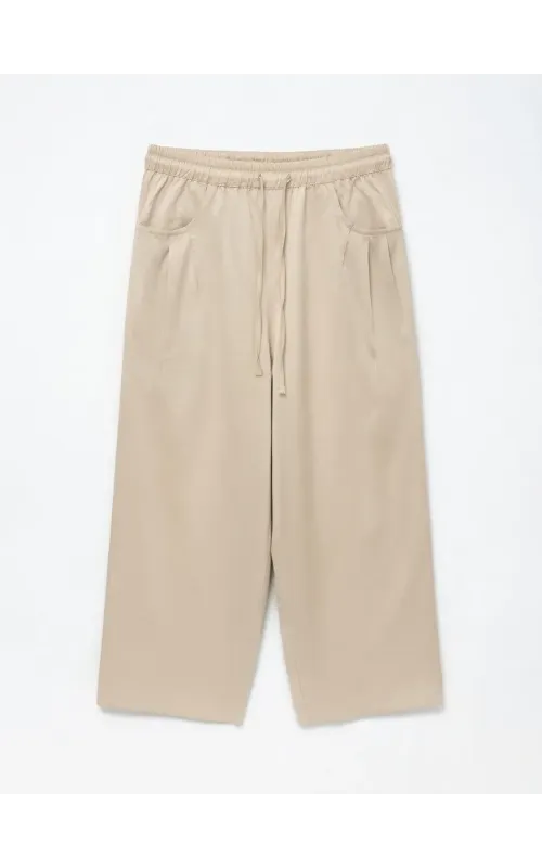 Pantalones Satén Beige