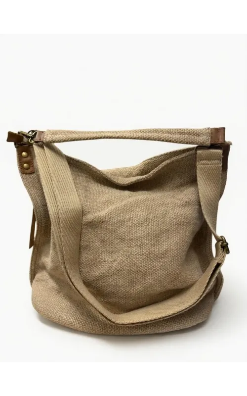 Bolso Lino Efecto Saco