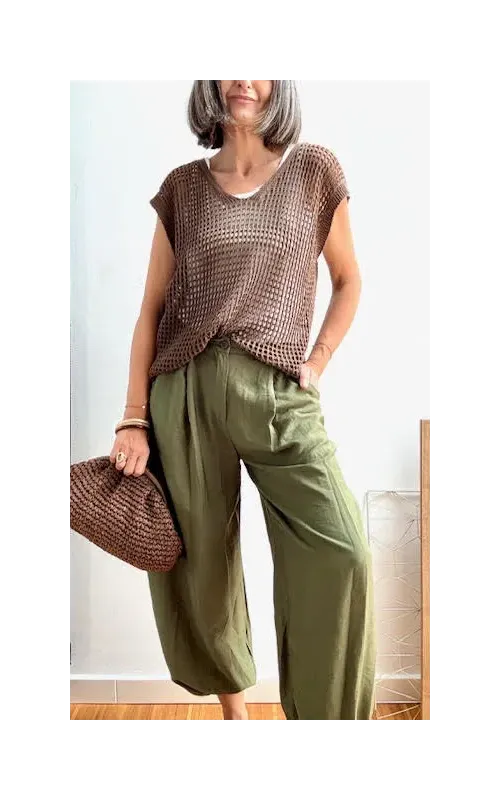 Pantalones Bombacho Pilar Verde
