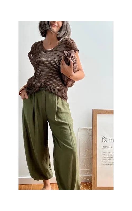 Pantalones Bombacho Pilar Verde