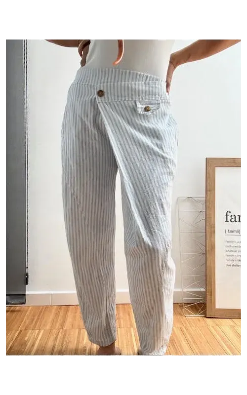 Pantalones Cruzado Celeste