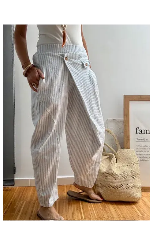 Pantalones Cruzado Celeste
