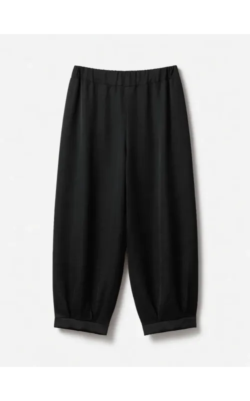 Pantalones Bombachos Satinado Negro
