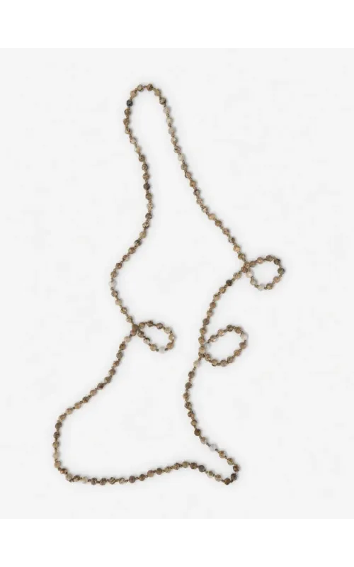Collar Bolitas Piedras Naturales