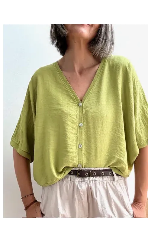 Rebeca Oversize de Botones Lima