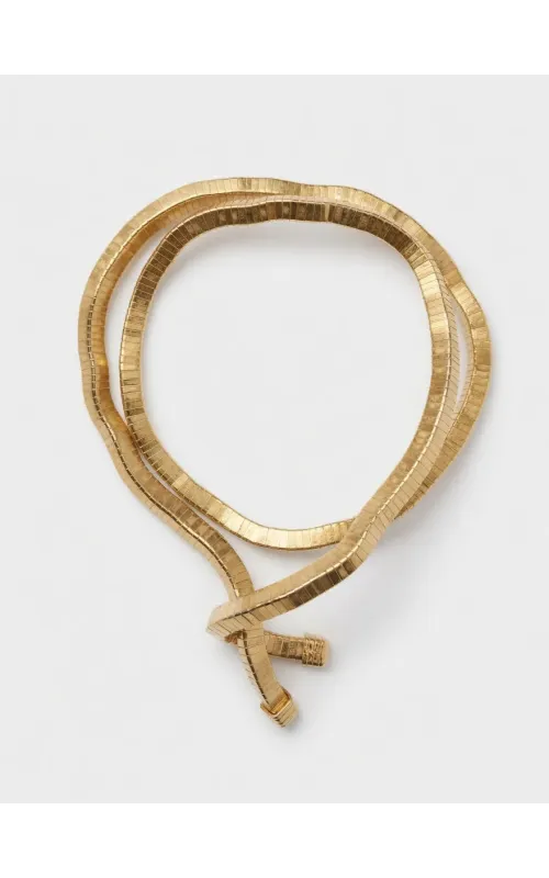 Collar Dorado Serpiente Ajustable