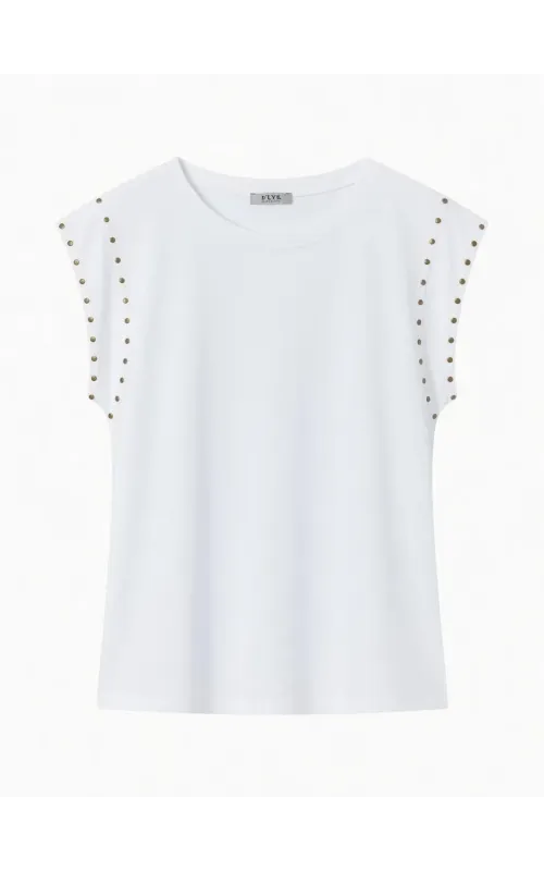 Camiseta Tachas Blanca
