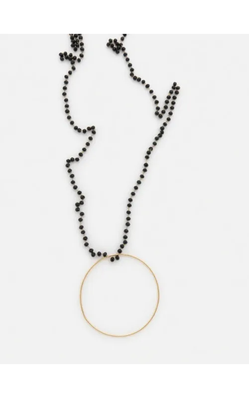 Collar Rosario Aro Negro