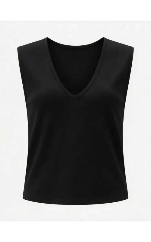 Top Canalé Fino Pico Negro