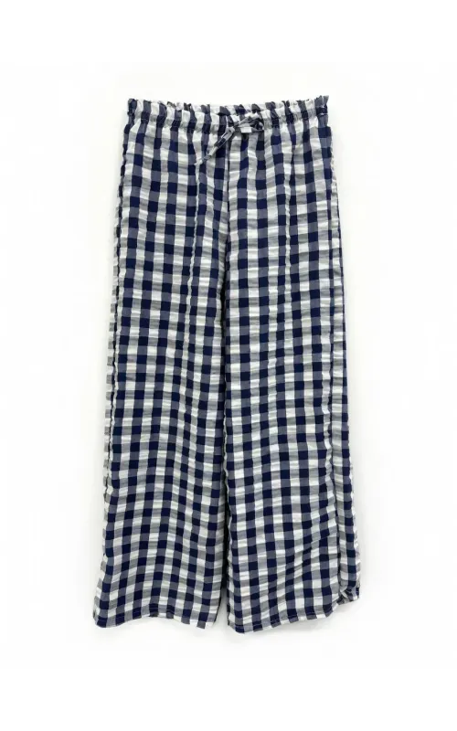 Pantalón Cuadro Marino