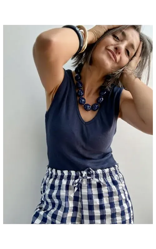 Top Canalé Fino Pico Marino