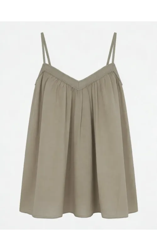 Top Flecos Beige