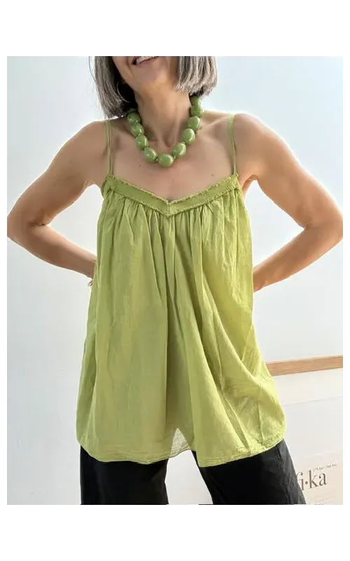 Top Flecos Verde