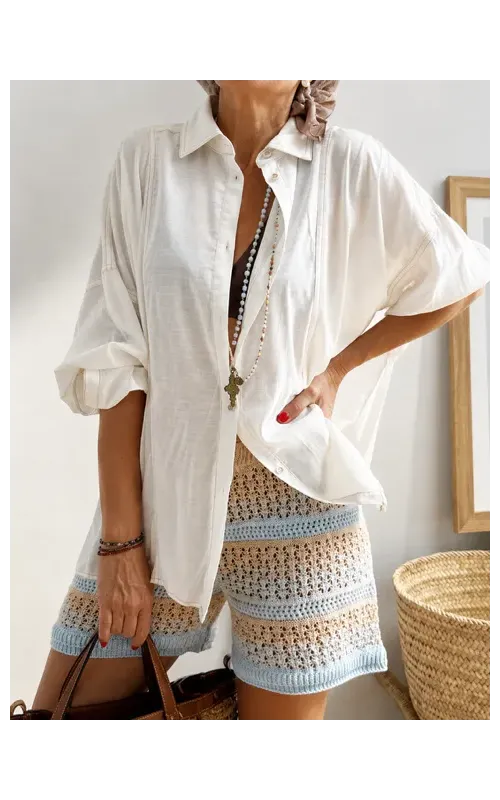 Blusa Oversize Ursula Blanco