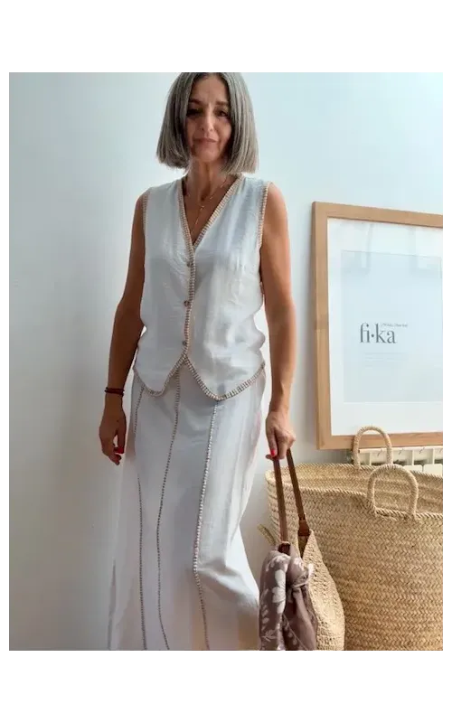 Falda Karina Blanca