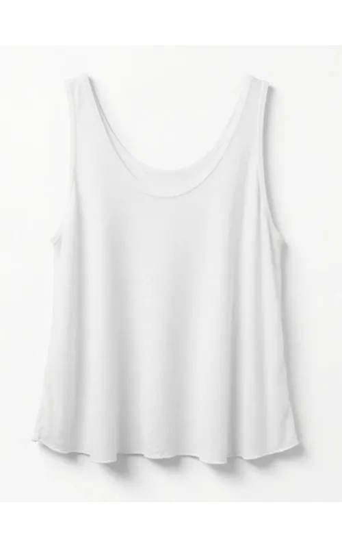 Camiseta Tirantes Lino Blanco