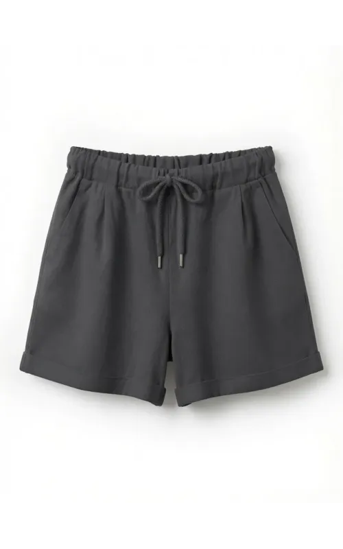 Shorts Lino Gris