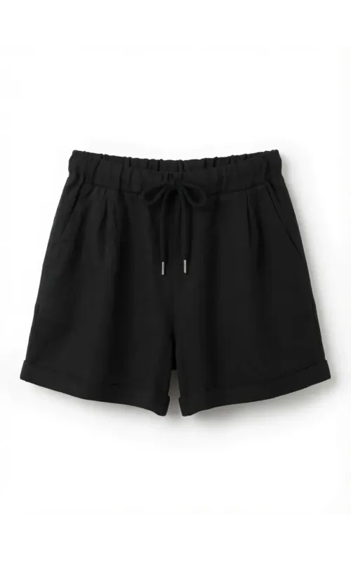 Shorts Lino Negro