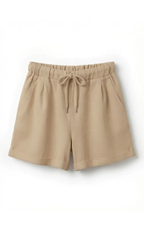 Shorts Lino Beige